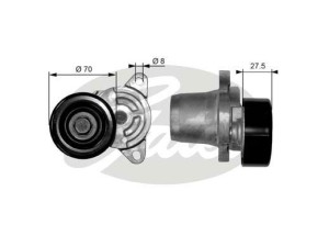 T38454 (GATES) Натягувач ременяHyundai i-30 07-12 Hyundai Santa Fe 06-12 Kia Cerato 04-08