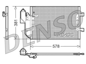 DCN17002 (DENSO) Радиатор кондиционераMercedes-Benz Vaneo 01-05 Mercedes-Benz A-Class W168 97-04