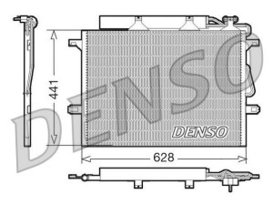 DCN17018 (DENSO) Радіатор кондиціонераMercedes-Benz CLS C219 03-10 Mercedes-Benz CLS C218 10-17 Mercedes-Benz S-Class W221 05-13