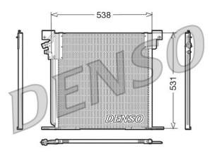 DCN17030 (DENSO) Радіатор кондиціонера