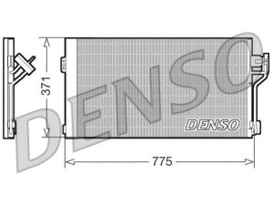 DCN17050 (DENSO) Радіатор кондиціонера