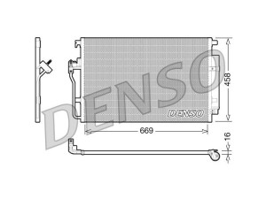 DCN17056 (DENSO) Радиатор кондиционераVW Crafter 06-16 Mercedes-Benz Sprinter 906 06-18