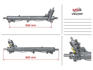 VW220R (ZF) Рулевая рейка с ГУРVW Phaeton 02-16