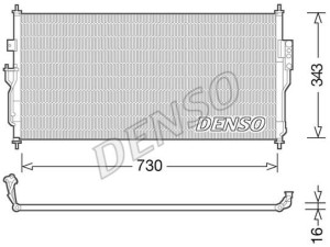 DCN46006 (DENSO) Радиатор кондиционераNissan Almera Classic N17 06-12