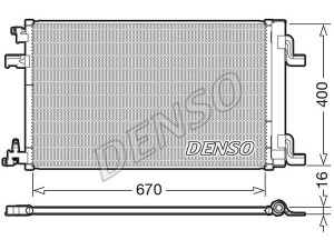 DCN20002 (DENSO) Радіатор кондиціонера 1.4MPI 16V, 1.6MPI 16V, 1.4MPI Turbo 16V, 1.7CDTI 16V, 2.0CDTI 16VOpel Astra J 10-15 Opel Insignia 08-16 Chevrolet Cruze 09-17