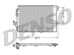 DCN20009 (DENSO) Радиатор кондиционераOpel Astra H 04-14 Opel Zafira B 05-12 Opel Astra J 10-15