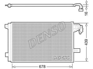 DCN32063 (DENSO) Радіатор кондиціонераVW Transporter T5 03-15