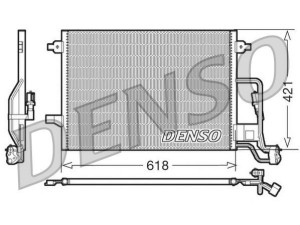 DCN32018 (DENSO) Радиатор кондиционера 1.8MPI Turbo, 2.8MPI 30V, 1.9TDI 8V, 2.5TDI 24V