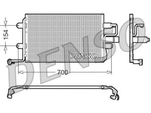 DCN32017 (DENSO) Радіатор кондиціонераVW Caddy III 04-15 Audi A3 03-12 Skoda Octavia A5 04-13