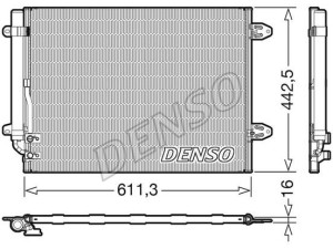 DCN32013 (DENSO) Радиатор кондиционераVW Passat CC 08-13 VW Passat B6 05-10 VW Passat B7 10-15