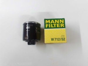 W712/52 (MANN-FILTER) Фільтр маслянийVW Golf VI 09-14 Audi A2 00-05 Skoda Octavia A5 04-13