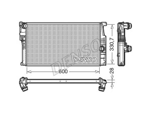 DRM05015 (DENSO) Радіатор основнийBMW 1 F20/F21 11-19 BMW 3 F34 13- BMW 3 F30-31 12-19