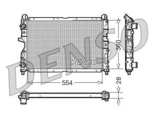 DRM01003 (DENSO) Радіатор основнийFiat Tempra 90-97 Alfa Romeo 145 96-01 Lancia Dedra 89-99