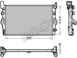 DRM17113 (DENSO) Радиатор основнойMercedes-Benz Vito W447 14-