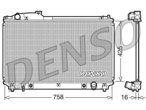 DRM51003 (DENSO) Радіатор основнийLexus LS 00-06