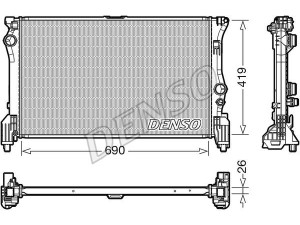 DRM17112 (DENSO) Радиатор основнойMercedes-Benz Vito W447 14-