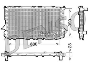 DRM02006 (DENSO) Радіатор основнийAudi A6 94-97