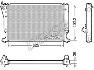 DRM50132 (DENSO) Радіатор основнийToyota Corolla 02-07 Toyota Avensis 03-10 Toyota Avensis 09-18