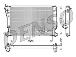 DRM50032 (DENSO) Радіатор основнийToyota Corolla 02-07 Toyota Avensis 03-10 Toyota Avensis 09-18