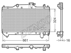 DRM50031 (DENSO) Радиатор основнойToyota Picnic 01-09 Toyota Avensis 97-03