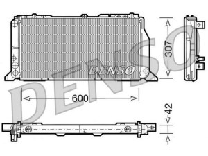 DRM02013 (DENSO) Радиатор основнойAudi 80 91-95