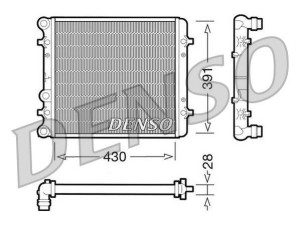 DRM32002 (DENSO) Радиатор основнойVW Golf V 03-09 Skoda Octavia Tour 96-10 SEAT Toledo II 99-04