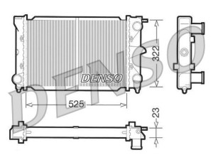 DRM32003 (DENSO) Радиатор основнойVW Polo 81-94 VW Passat B2 81-88