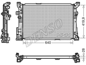 DRM17097 (DENSO) Радиатор основнойMercedes-Benz CLA 13-19 Mercedes-Benz GLA X156 13-20 Mercedes-Benz A-Class W176 12-18