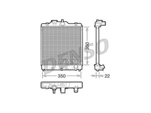 DRM40003 (DENSO) Радиатор основнойHonda HR-V 98-06 Honda Civic 95-00 Honda Civic 01-05