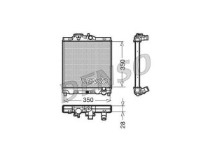 DRM40004 (DENSO) Радиатор основнойHonda Civic 95-00