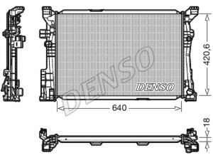 DRM17096 (DENSO) Радиатор основнойMercedes-Benz CLA 13-19 Mercedes-Benz GLA X156 13-20 Mercedes-Benz A-Class W176 12-18