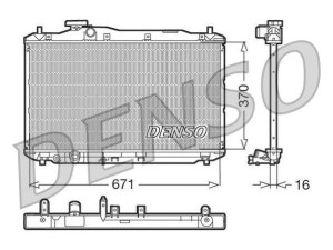 DRM40005 (DENSO) Радіатор основнийHonda Civic 4D 05-12 Honda Civic 5D 05-12