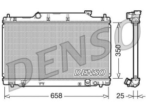 DRM40007 (DENSO) Радиатор основнойHonda Civic 01-05 Honda Civic 5D 05-12