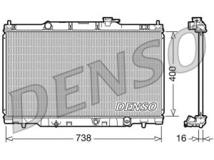 DRM40011 (DENSO) Радиатор основнойHonda CR-V 01-07