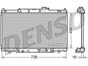 DRM40012 (DENSO) Радиатор основнойHonda CR-V 01-07