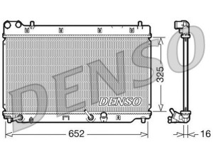 DRM40014 (DENSO) Радіатор основнийHonda Jazz 01-08