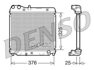 DRM40015 (DENSO) Радіатор основнийHonda Jazz 01-08