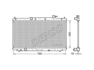 DRM40038 (DENSO) Радиатор основнойHonda Accord CR/CT 12-20