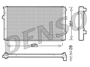 DRM32008 (DENSO) Радиатор основнойVW Polo 81-94 VW Passat B3-B4 88-96 VW Golf IV 97-03