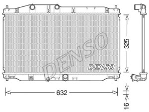 DRM40043 (DENSO) Радіатор основнийHonda Civic FB/FG 11-17