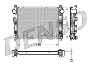 DRM17092 (DENSO) Радіатор основнийMercedes-Benz SL R230 01-11 Mercedes-Benz CL C215 99-06 Mercedes-Benz S-Class W220 98-06