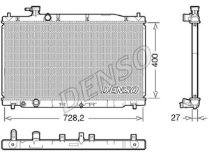 DRM40050 (DENSO) Радиатор основнойHonda CR-V 07-12