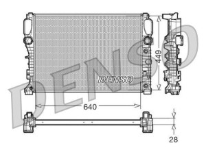 DRM17091 (DENSO) Радиатор основнойMercedes-Benz CLS C219 03-10 Mercedes-Benz E-Class W211 02-09