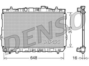 DRM41001 (DENSO) Радиатор основнойHyundai Elantra XD 00-06 Hyundai Coupe 96-01 Hyundai Coupe 02-09