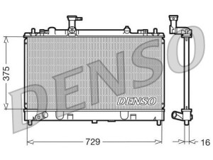 DRM44011 (DENSO) Радіатор основнийMazda 6 02-07