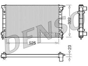 DRM32024 (DENSO) Радиатор основнойVW Passat B3-B4 88-96 VW Passat B2 81-88 SEAT Toledo I 91-99