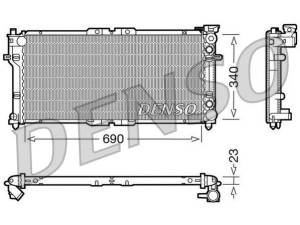 DRM44004 (DENSO) Радиатор основной