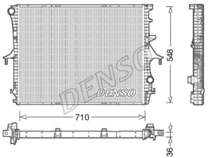 DRM02026 (DENSO) Радиатор основнойVW Touareg 02-10 Audi Q7 05-15 Porsche Cayenne 02-10