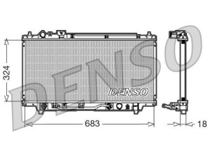 DRM44001 (DENSO) Радіатор основний