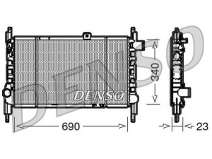 DRM44003 (DENSO) Радиатор основнойMazda 6 02-07